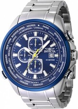 Usado, Relógio masculino Invicta Aviator cronógrafo quartzo mostrador azul 47818 comprar usado  Enviando para Brazil