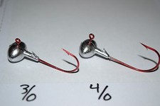 3/8 cabeças de gabarito de futebol 3/0 RED EAGLE CLAW HOOK 25 pk baixo walleye comprar usado  Enviando para Brazil
