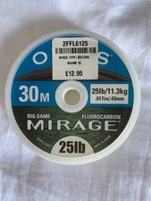 Metre 25lb fluorocarbon for sale  WORCESTER