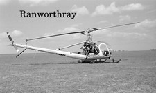 Helicóptero original negativo G-ARTG Hiller UH-12C c1960 #8487 comprar usado  Enviando para Brazil