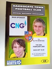 Programme team sheet for sale  SCARBOROUGH