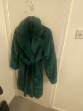 Boohoo green fur for sale  GLASGOW
