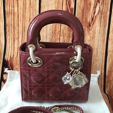 DIOR Hibiscus Pink Patent Leather Women's Bag comprar usado  Enviando para Brazil