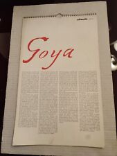 1970 goya calendario usato  Firenze