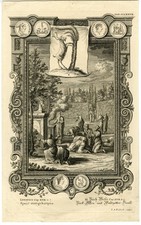 Estampa antiga-ANTIGO TESTAMENTO-OFERTA DE DEMÔNIOS CABRA-SACRIFÍCIO-Scheuchzer-1731 comprar usado  Enviando para Brazil