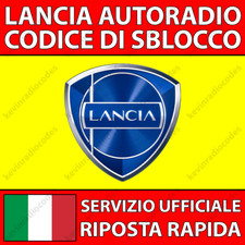 Lancia radio codice usato  Roma