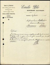 Facture 1913 emile d'occasion Facture 1913 emile d'occasion  Joinville