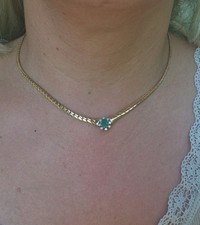 Smaragd brillant collier gebraucht kaufen  Hermannsburg
