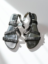 Strappy silver sandal for sale  NEWARK