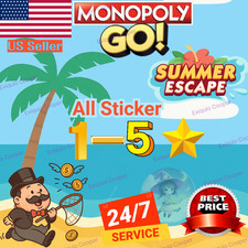 Usado, Adesivos Monopoly Go 1 2 3 4 5 ⚡️ TODOS os adesivos ⚡️ Entrega rápida 24/7 🔥 Barato 🔥 comprar usado  Enviando para Brazil