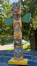Vintage wood totem for sale  Kansas City