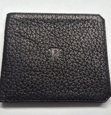 Carteira masculina de couro Parabellum preta bifold bisão e italiana autêntica bisão  comprar usado  Enviando para Brazil