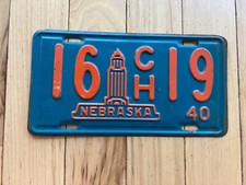 1940 nebraska license for sale  Tacoma