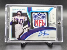 2022 Immaculate Cris Carter NFL Shield Patch autografado 1/1 comprar usado  Enviando para Brazil