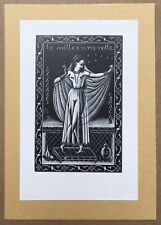 Xylogravure Italo Zetti Ex Libris Giorgio Balbi Femme Orient Mille e Una Notte comprar usado  Enviando para Brazil