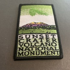 PÔR DO SOL CRATERA VULCÃO MONUMENTO NACIONAL Iron On Patch comprar usado  Enviando para Brazil