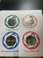 Commonwealth olympics 50ps. for sale  CARDIFF