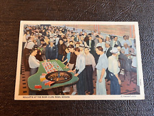 Usado, Litografia Reno Nevada jogo de roleta cena cassino jogo no Bank Club década de 1940 comprar usado  Enviando para Brazil