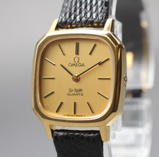 Vintage 1978 [Quase Perfeito] Omega De Ville Cal.1350 22mm Mostrador Quartzo Dourado Feminino comprar usado  Enviando para Brazil