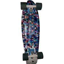 Usado, Triângulos geométricos azuis autênticos originais Penny Skate Board comprar usado  Enviando para Brazil