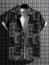Men black paisley for sale  BURNLEY