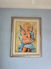 Quadro maternità olio usato  Scorze