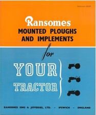 Ransomes plough ts54 for sale  CALLINGTON