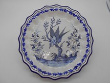 Assiette decor oiseau d'occasion  Saint-Calais