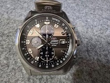 Usado, Relógio solar esportivo masculino Orient Neo 70'S WV0041TY raro mostrador marrom cronógrafo comprar usado  Enviando para Brazil