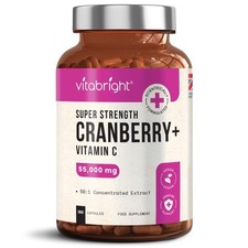 Cápsulas de cranberry 55.000 mg com vitamina C 180 cápsulas comprar usado  Enviando para Brazil
