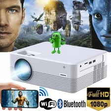 ✅Projektor Full HD z projektorem 1080p 6000 lumenów przenośny do smartfona / telewizora, używany na sprzedaż  Wysyłka do Poland