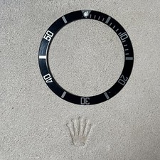 Moldura de relógio GENUÍNA Rolex Submariner preto/branco “ponta 4”, Ref: 16610, 168000 comprar usado  Enviando para Brazil
