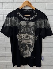 Camiseta preta Philipp Plein masculina Blood Brothers strass comprar usado  Enviando para Brazil