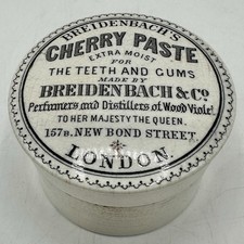 Pasta de dentes Breidenbach’s Cherry frasco de pedra de ferro - publicidade inglesa antiga /cb comprar usado  Enviando para Brazil