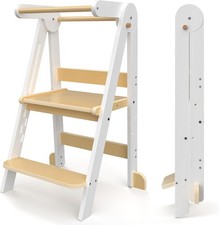 Foldable wooden step for sale  SALFORD