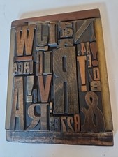 Wooden letterpress type for sale  CRANBROOK