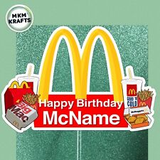 Mcdonalds inspired personalise for sale  WALSALL