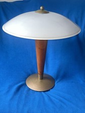 Tischlampe vintage nussbaumhol gebraucht kaufen  Hamburg