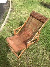 CHAISE LONGUE PLIANTE ENFANT VINTAGE 1950 BAMBOU & BOIS comprar usado  Enviando para Brazil