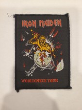 Vintage Iron Maiden World Piece Tour Piece Of Mind Eddie Patch comprar usado  Enviando para Brazil