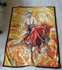 Fleece blanket throw for sale  OTLEY