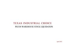 Pecos warehouse liquidation for sale  Pecos