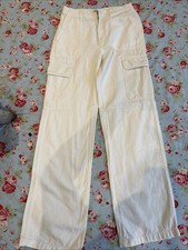 Zara white trousers for sale  RICKMANSWORTH