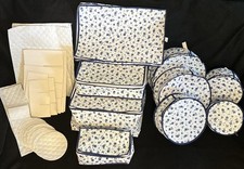 Antigo Lillian Vernon China Pratos Acolchoados Armazenamento Sacos com Zíper Estojos 9 Peças + Excelente Estado Usado comprar usado  Enviando para Brazil