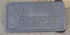 Fivela de cinto Johnson Company Boiler Works Inc logotipo vintage nome da chama, usado comprar usado  Enviando para Brazil