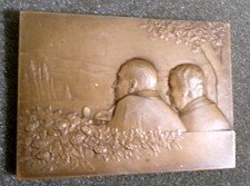 Medaille bronze rectangulaire d'occasion  France