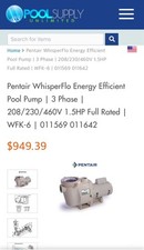 Pentair pool pump for sale  Virginia Beach