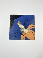 De Colección Arte Pop Azul y Naranja Genial Colorido Estilo Art Deco Dama Fumar Papel Recortado segunda mano  Embacar hacia Mexico