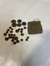 Lote vintage USGI kit de botão de costura do exército dos EUA da Segunda Guerra Mundial para reparo de roupas masculinas comprar usado  Enviando para Brazil