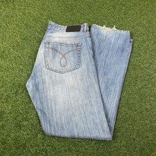 Jeans masculino CALVIN KLEIN JEANS azul reto regular W34 L32 comprar usado  Enviando para Brazil